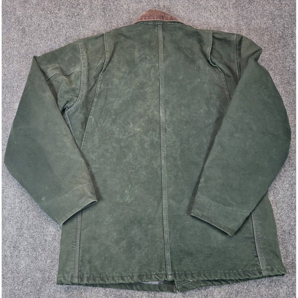 Vintage Carhartt C02 SPC Chore Jacket Mens Large Tall Spruce Green Lined USA - Picture 6 of 8